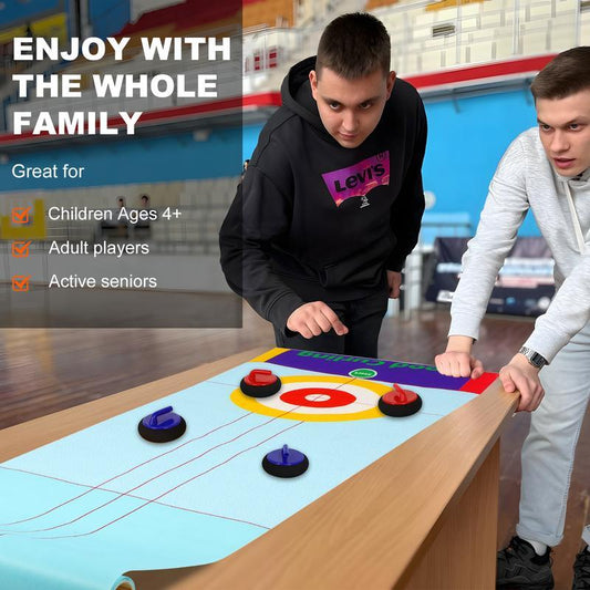 💗 2025 Neues Tisch-Curling-Spiel für die Familie ☄️☄️ Spaßig, fesselnd und perfekt für alle Altersgruppen!