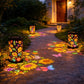 🔥 AKTION 49 % RABATT – 🌞 Bunte Sonnenblumen-Lichterkette mit Solar-Gartenlaterne