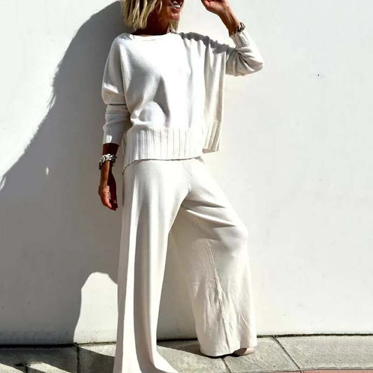 💖Neue Styles und Jahreszeiten 💥Elegantes zweiteiliges Strickset für Damen