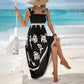 👚 60% RABATT!  🌸Damen Sommer Print Ärmelloses Fließendes Langes Kleid